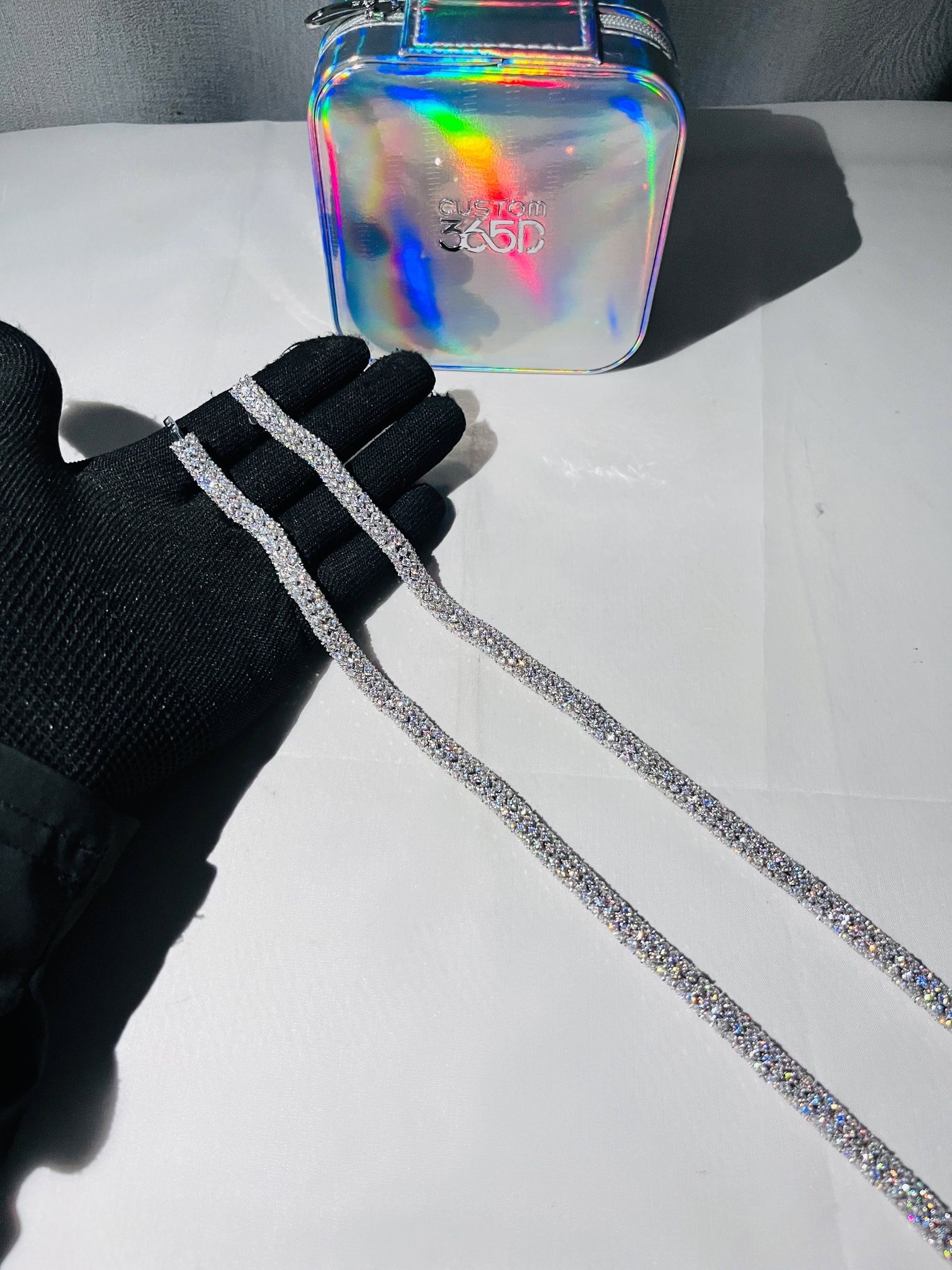 925 Sterling Silver 7mm Moissanite Barrel Chain 24 Inches