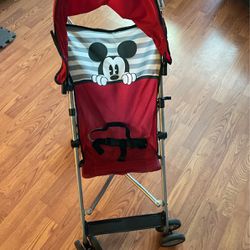 Mickey Mouse Disney Stroller Red 