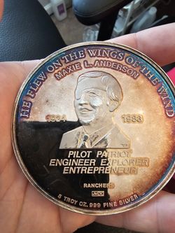 5 Oz Vintage JM Silver Coin