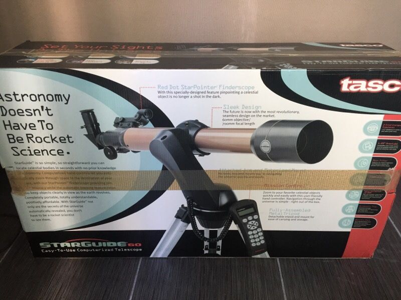 Tasco Starguide 60 Telescope (ST-60700 60mm refractor 700mm Focal)