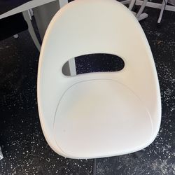IKEA white rolling chair plastic