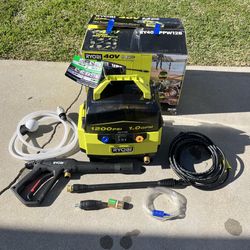 RYOBI 40V 1200 PSI 1.0 GPM Cordless Electric Cold Water Pressure Washer (Tool Only)