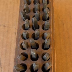 Hardened Steel Letter Stamps Made In USA