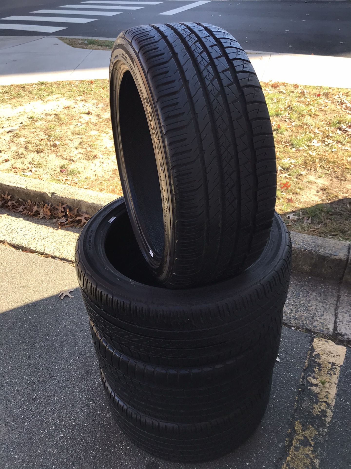 Tires for sale 19 inch Goodyear eagle f1 asymmetric with 7k miles on them