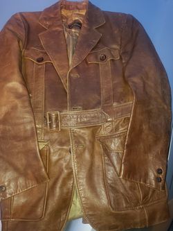 VINTAGE CORTFIEL LEATHER COAT