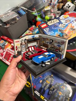 Mint speed shop diorama 69 Camaro and 69 vette