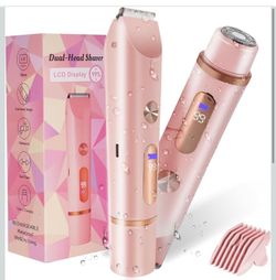 Bikini Trimmer for Women 2in 1 High Power Epilators Hair Removal Waterproof