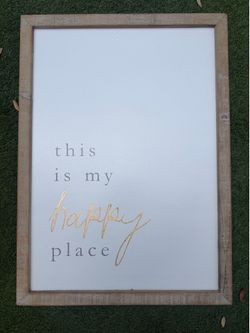 “This Is My Happy Place” Framed Wall Art