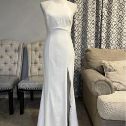 Long White Dress Size 8