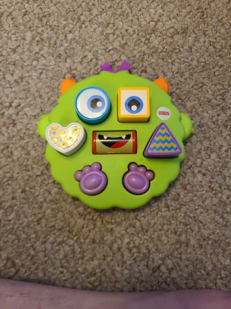Fisher Price Monster Shaped puzzle Rattle toy