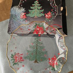 Vintage Holiday Platter