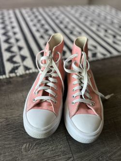 Light Pink/salmon Converse Shoes