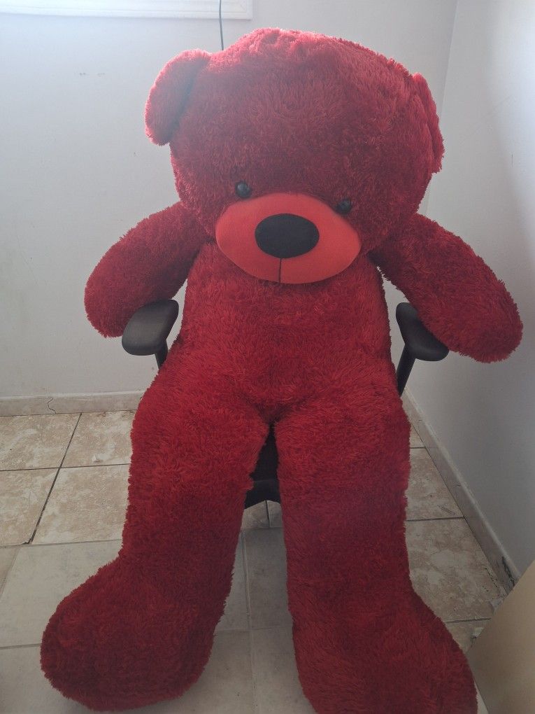 BIG GIANT RED TEDDY BEAR 🥳🧸