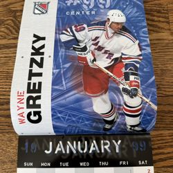 1998-99 New York Rangers Hockey Calendar Wayne Gretzky 