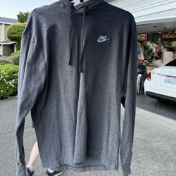 Nike Gray Hooded Pullover 