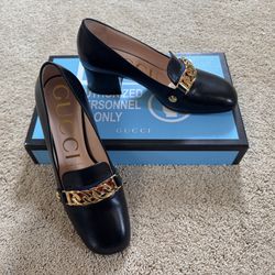 Gucci Sylvia 55 LBH Square Chain Shoes size US6.5