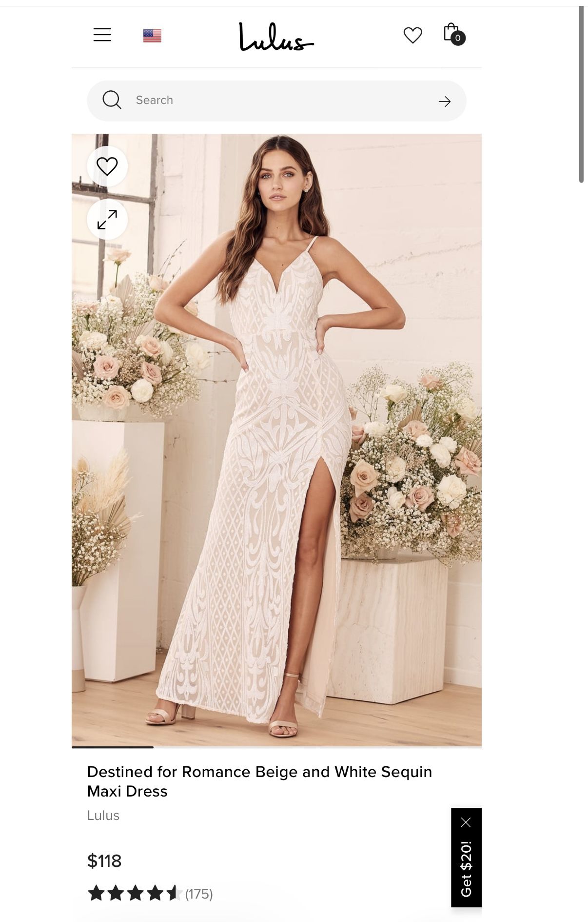 Lulus Sequin Wedding Dress