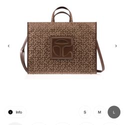 Large Jacquard Shopper | Chocolate Monogram