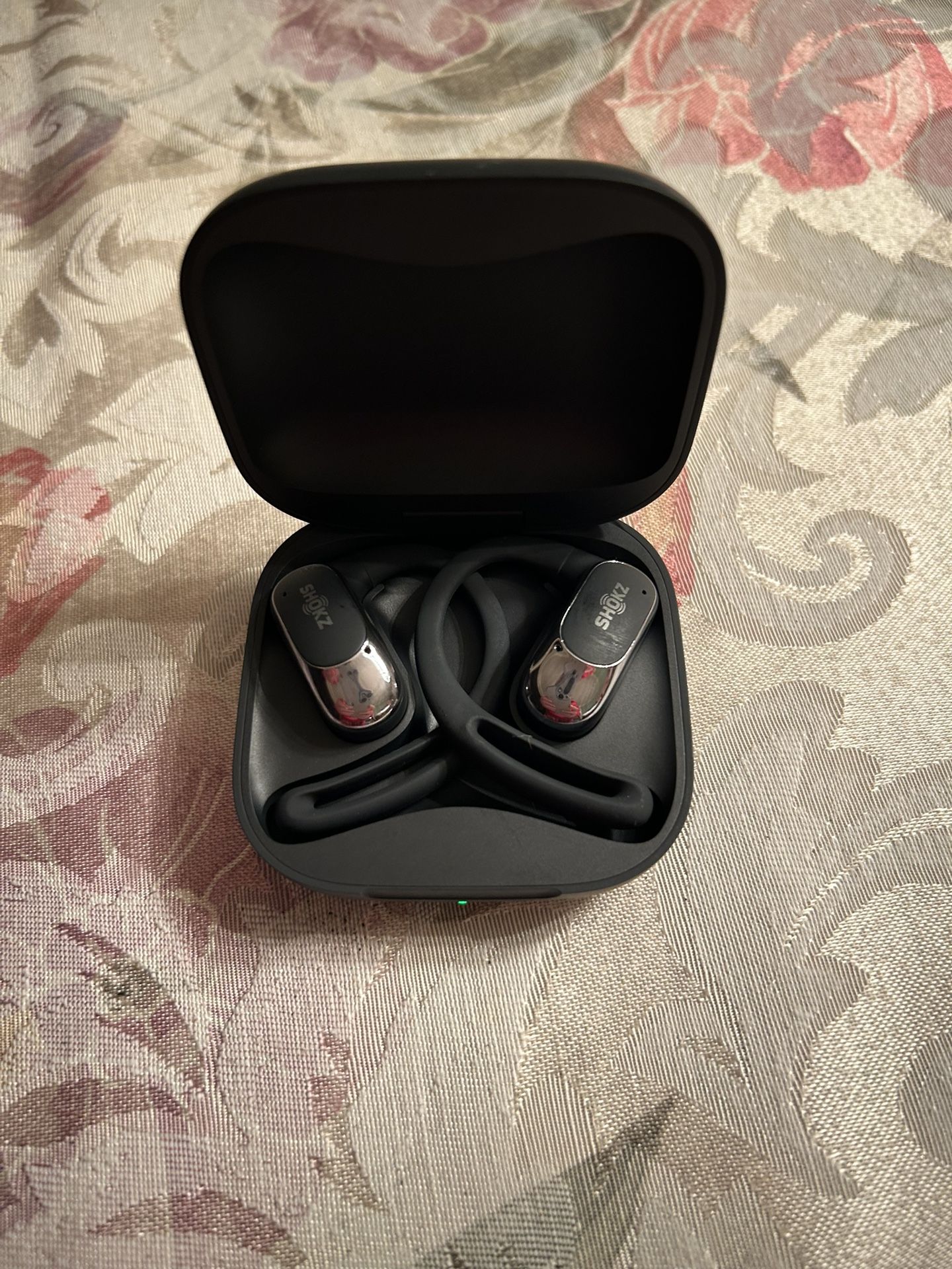 SHOKZ OpenFit Air - Open-Ear Headphones, True Wireless Earbuds, Water Resistant, Secure Earhooks for Daily Use, Black