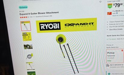 Ryobi Expand-it Gutter Blower Attachment