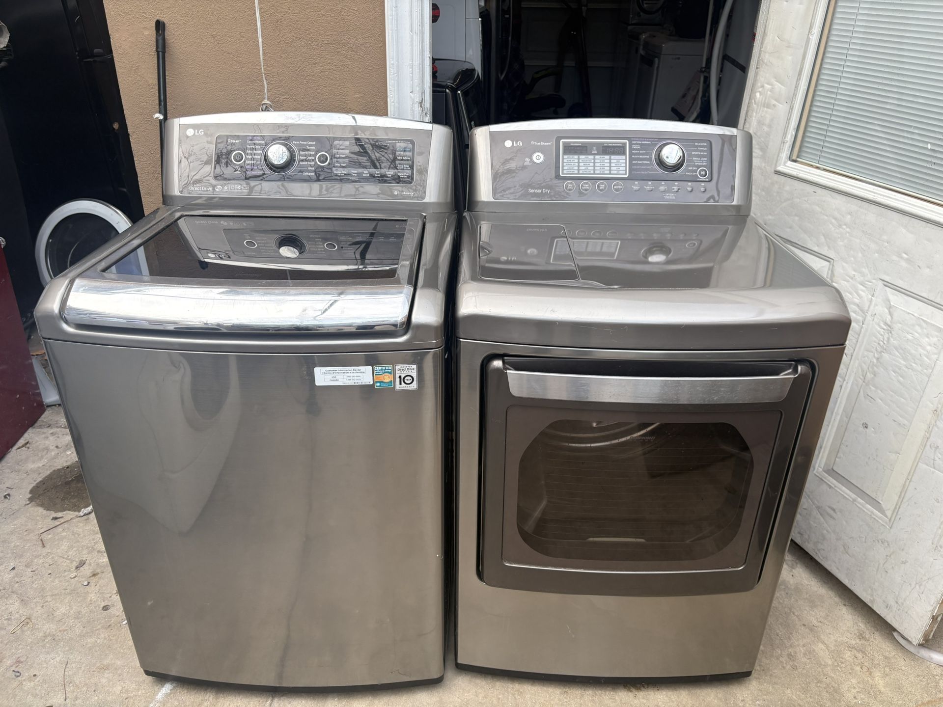 Lg Top Load Washer And Gas Dryer