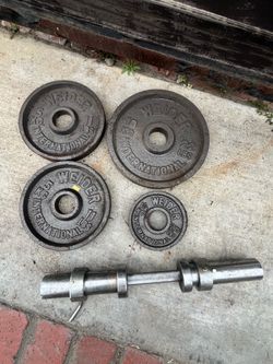 Olympic Weights  With Bar