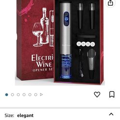 New Electric Wine Opener Set