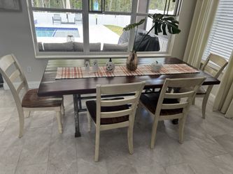 Dining Chairs (4) Bench (1)