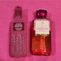 NEW Strawberry Pound Cake Hand Soap & Body Wash, Bath & Body Works