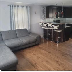 Gray L Shape  Sofa Sleeper(couch)