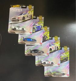 Hot Wheels Premium Aero Styles Complete Set 1-5