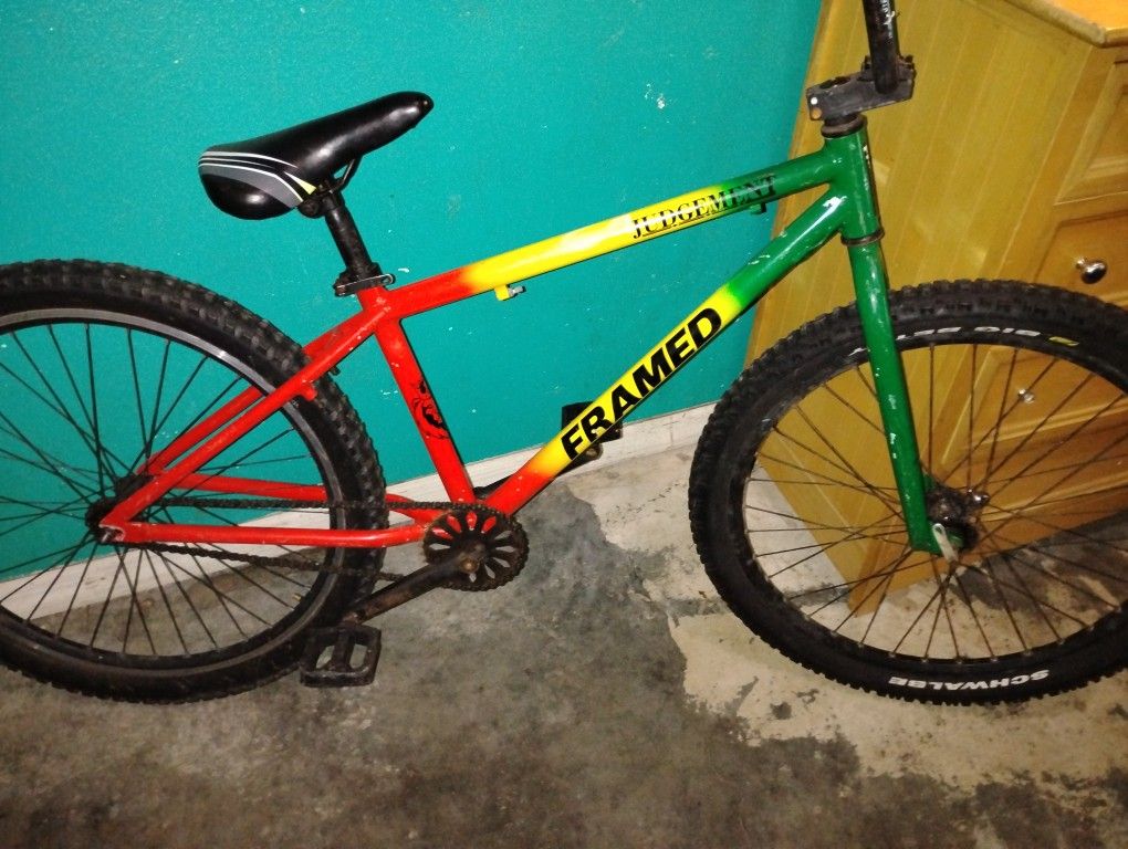 Framed 27 And A Half Inch BMX Bike