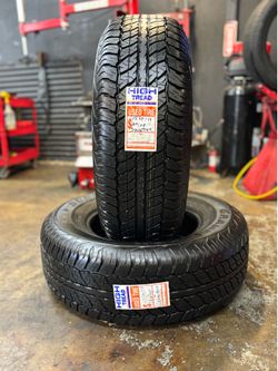 265/70/17 DUNLOP AT20 GRAND TREK (2 TIRES ONLY USED)