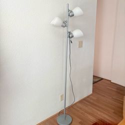 Silver 3-Light Adjustable Floor Lamp