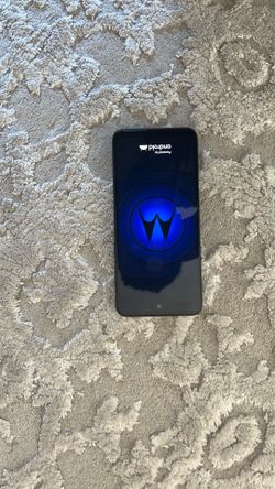 Motorola Black Moto E22 smartphone.