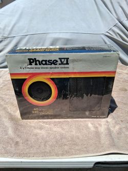 New Phase VI 6x9 three-way stereo speake System.