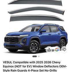 Equinox (NOT for EV) Window Deflectors OEM- Style