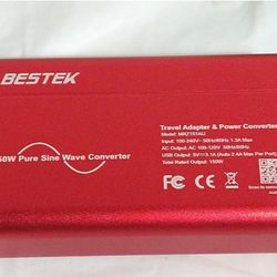 BESTEK Universal Voltage Converter, [Pure Sine Wave] Travel Power Converter