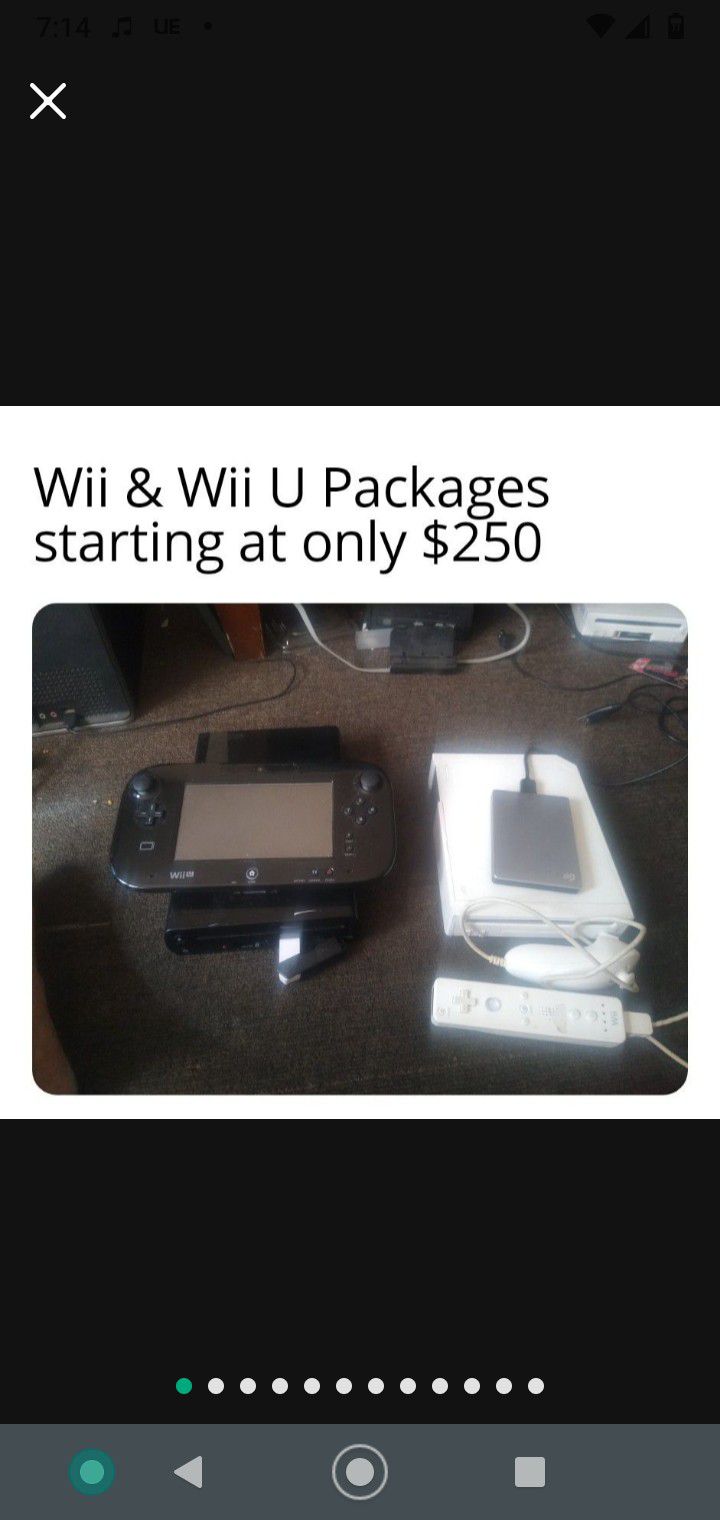 Nintendo Wii & Wii U Packages W Games
