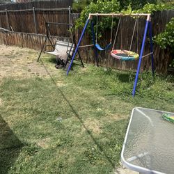 Swing Set Trampoline 