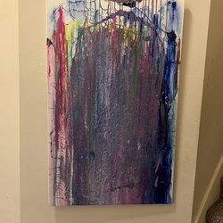 Abstract piece, oils on canvas