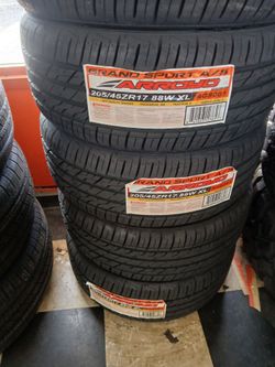 Tengo un set de llantas nuevas 205 45 17 de la marca arroyo