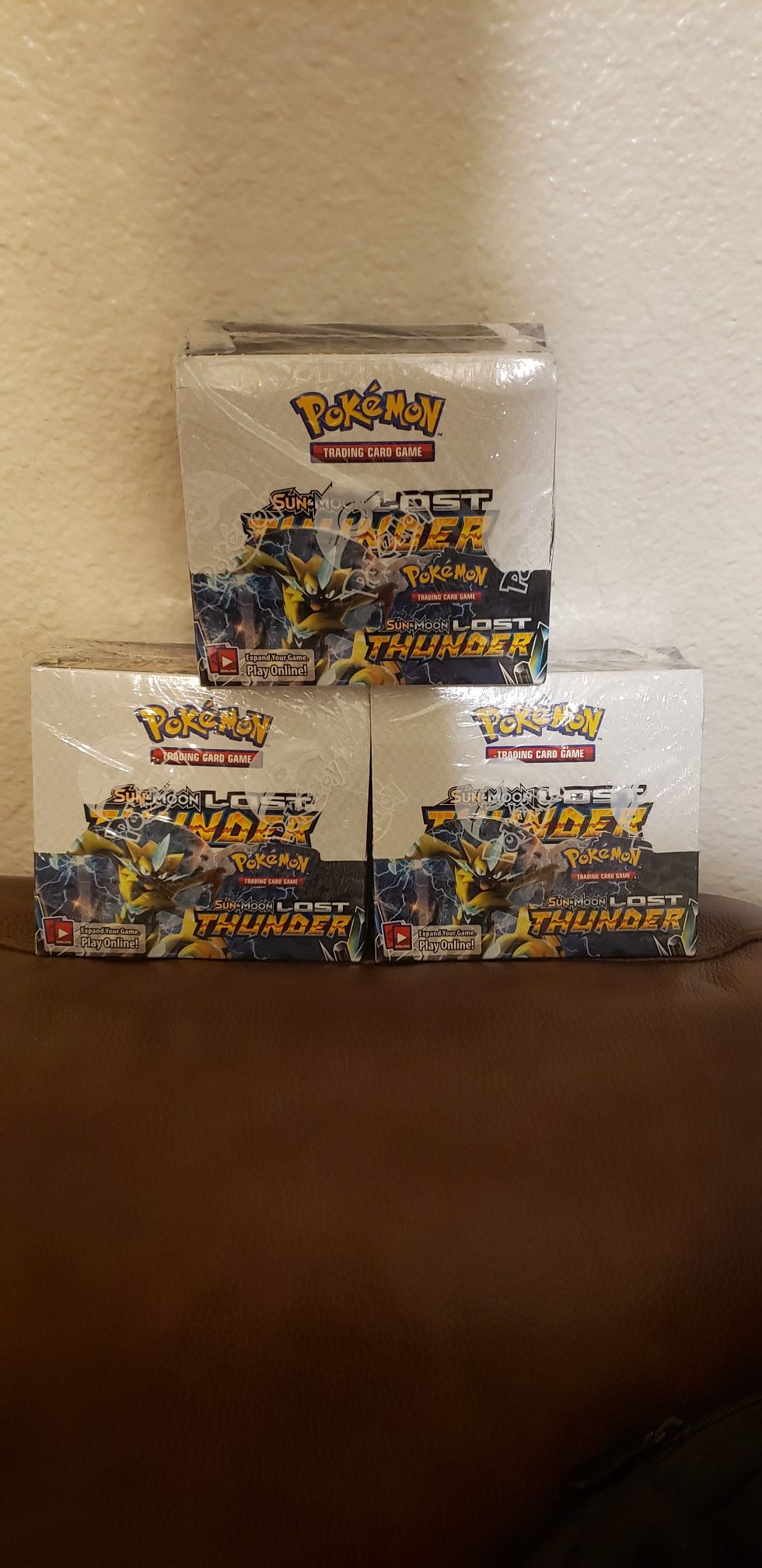 POKEMON SUN AND MOON LOST THUNDER BOOSTER BOX CHAMPIONS PATH