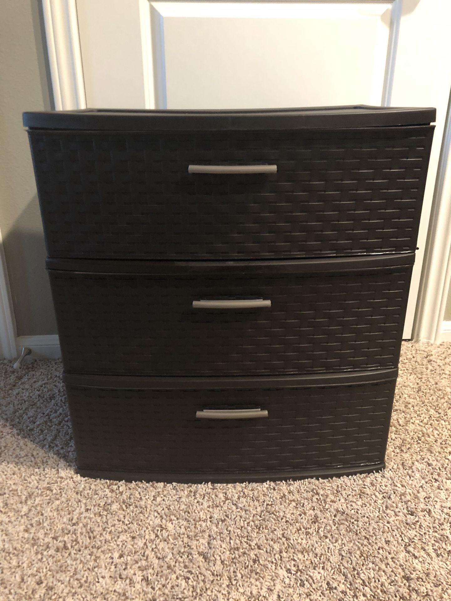 3 Plastic Drawer Bin