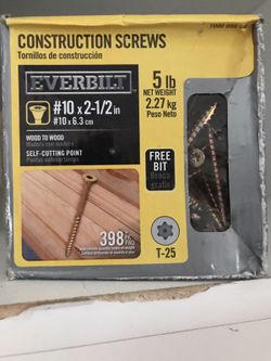 Buildex 25 Pack 1/4" x 2-7/8" Steel Flat Head Phillips