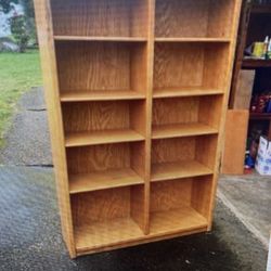 Bookcase, Oak, 10 Shelves, Delivery