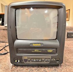 9” Symphonic CRT+VHS Combo w/ AV Inputs (Please Read Description)