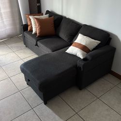 Sofa Bed Dark Gray 