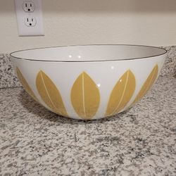 Rare Large 11" Lotus Enamelware Bowl Catherineholm 