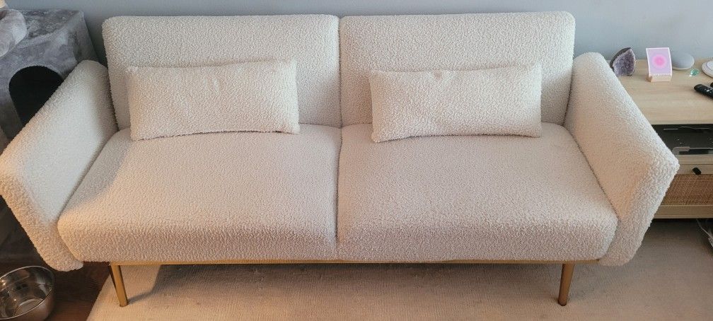 White Couch w/ Pullout/Futon